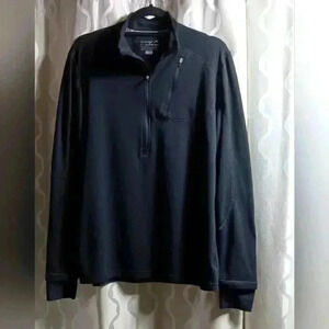 Terramar Climasense base layer 1/2 zip pull  over . Wool Blend. Men's size L